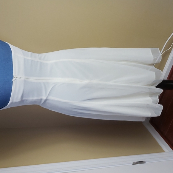 NWT Ivory Strapless Formal Midi Formal/Wedding - Picture 4 of 9